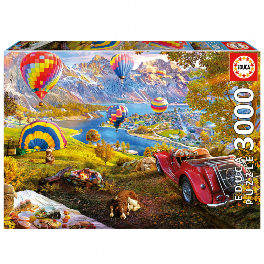 Educa Hot Air Baloon Valley 3000 Brikker i gruppen  hos Spelexperten (80-19947)