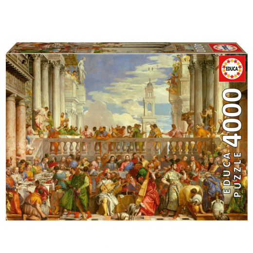 Educa: Veronese, The Wedding At Cana 4000 Brikker i gruppen PUSLESPIL / 2000 brikker > hos Spelexperten (80-19949)