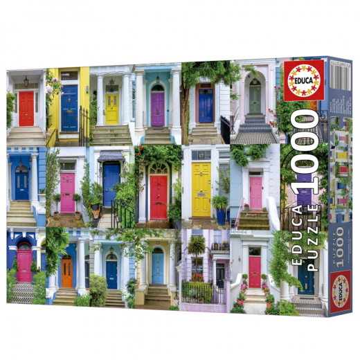 Educa: Doors of Notting Hill 1000 Brikker i gruppen PUSLESPIL / 1000 brikker hos Spelexperten (80-20177)