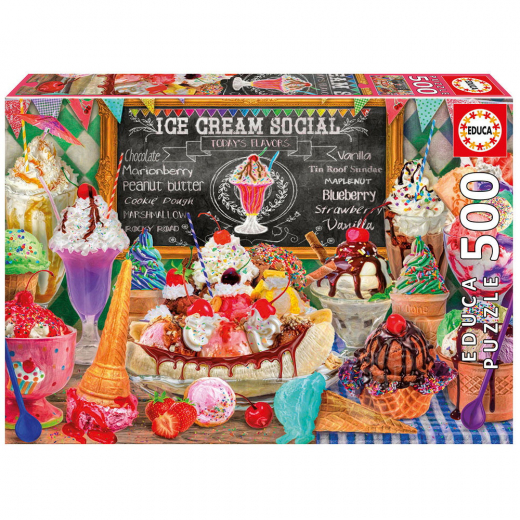 Educa: Ice Cream Shop 500 Brikker i gruppen PUSLESPIL / < 750 brikker hos Spelexperten (80-20251)