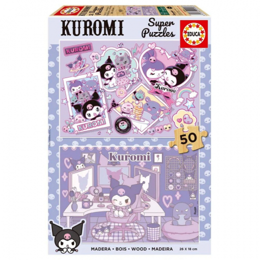 Educa Puslespil: Kuromi 2 x 50 Brikker i gruppen PUSLESPIL / < 750 brikker hos Spelexperten (80-20508)