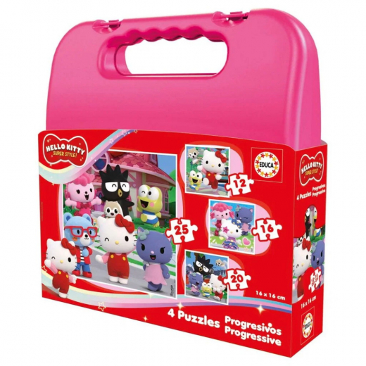Educa Progressive: Hello Kitty 12-25 Brikker i gruppen PUSLESPIL / Puslespil til børn hos Spelexperten (80-20511)