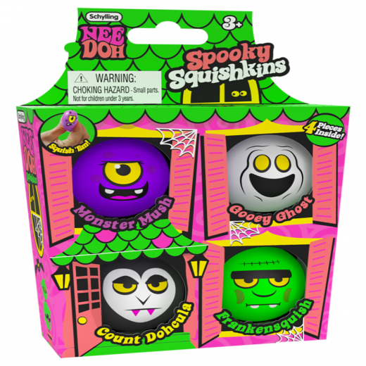 NeeDoh Spooky Squishkins 4-pack i gruppen LEGETØJ / Fidgets hos Spelexperten (80081)