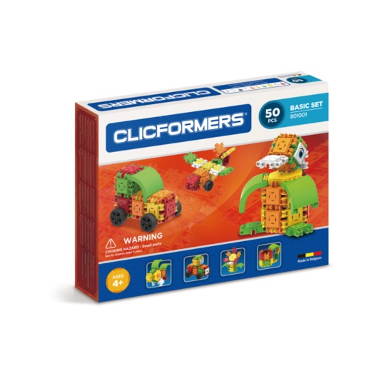 Clicformers - Basic Set - 50 dele i gruppen LEGETØJ / Byggeklodser / Clics hos Spelexperten (801001)