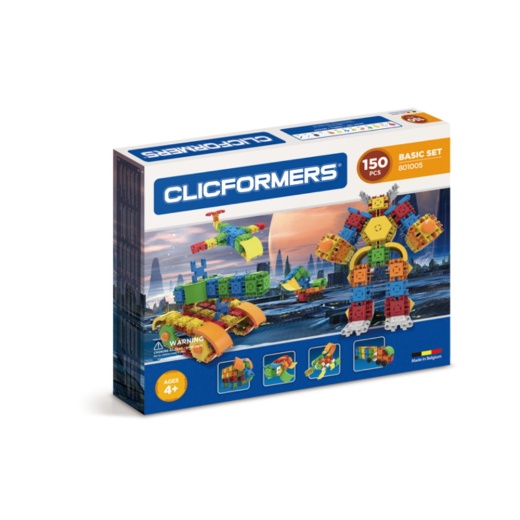 Clicformers - Basic Set - 150 dele i gruppen LEGETØJ / Byggeklodser / Clics hos Spelexperten (801005)