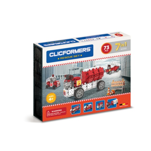 Clicformers - Rescue Set - 73 dele i gruppen LEGETØJ / Byggeklodser / Clics hos Spelexperten (802003)