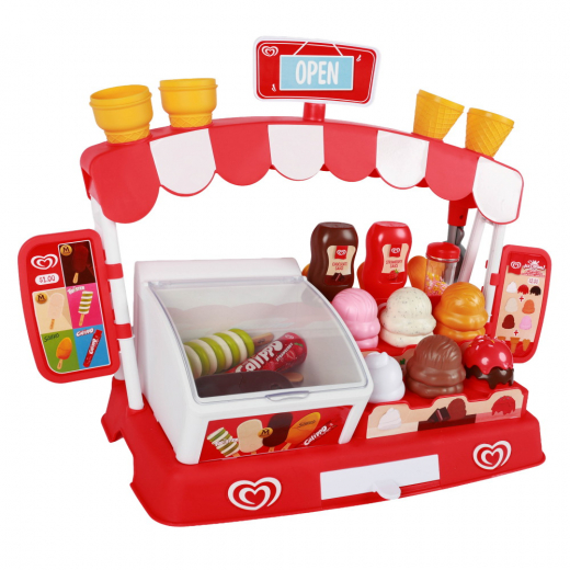 Frisko Ice Cream Freezer - Glassbar-legesæt i gruppen LEGETØJ / Rollespil / Legekøkken hos Spelexperten (81026002)