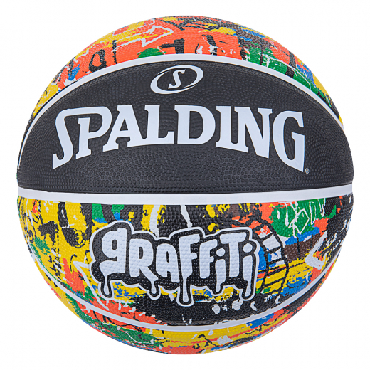 Spalding Rainbow Graffiti Rubber Basketball sz 7 i gruppen UDENDØRSSPIL / Basketball hos Spelexperten (84372Z)