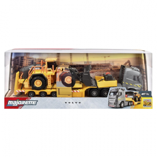 Majorette - Volvo FH16 lastbil med hjullæsser 1:43 i gruppen LEGETØJ / Legetøjskøretøjer hos Spelexperten (8503726002)