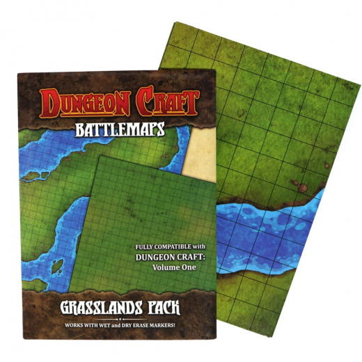 Dungeon Craft: BattleMap - Grasslands i gruppen SELSKABSSPIL / Tilbehør hos Spelexperten (85G008)