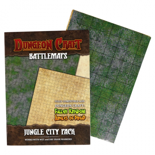 Dungeon Craft: BattleMap - Jungle City i gruppen SELSKABSSPIL / Tilbehør hos Spelexperten (85G014)