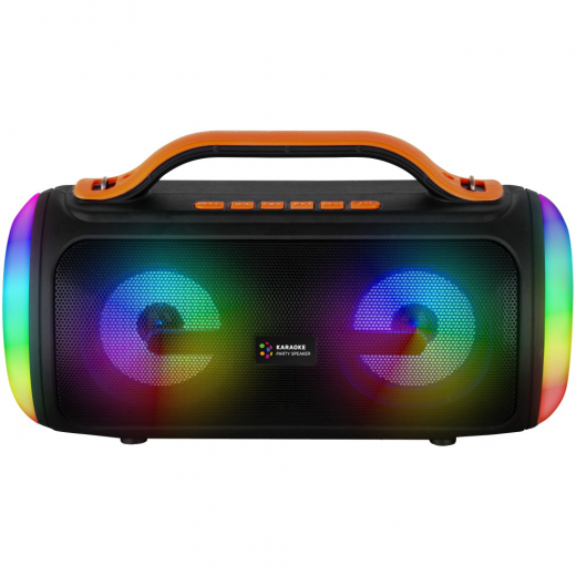 PFL Karaoke Party Speaker Sort & Orange i gruppen LEGETØJ / Sjove gadgets / Disco hos Spelexperten (86752)