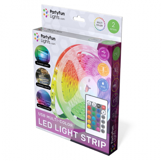PFL LED Light Strip Multi-Color 2m i gruppen LEGETØJ / Sjove gadgets / Lyd & lys hos Spelexperten (86807)