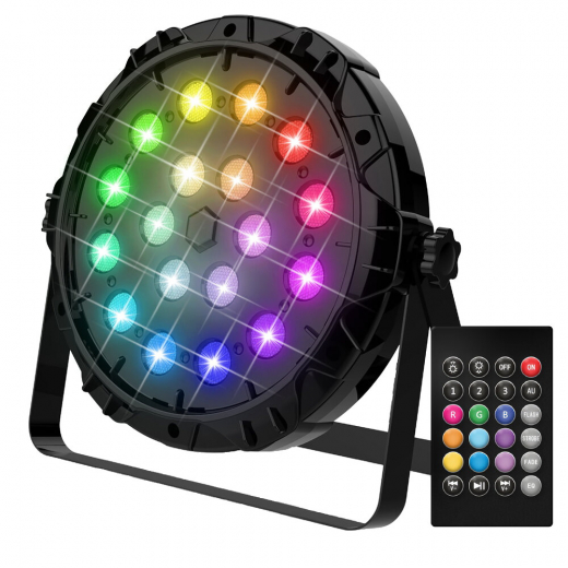 PFL 18 LED PAR Disco Light with Remote Control i gruppen LEGETØJ / Sjove gadgets / Disco hos Spelexperten (86835)
