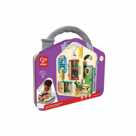 Hape Lock Board i gruppen LEGETØJ / Børne- & baby / Børne- og babylegetøj hos Spelexperten (87-1111)