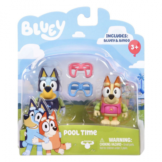 Bluey 2 pack figurer, Pool Time i gruppen LEGETØJ / Figurer og legesæt / Bluey hos Spelexperten (90076-3)