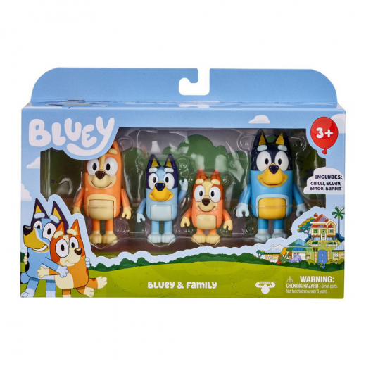 The Bluey family, 4 pack Figures i gruppen LEGETØJ / Figurer og legesæt hos Spelexperten (90077)