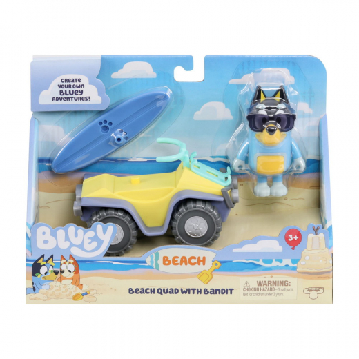 BLUEY Beach buggy play set i gruppen LEGETØJ / Figurer og legesæt hos Spelexperten (90183)