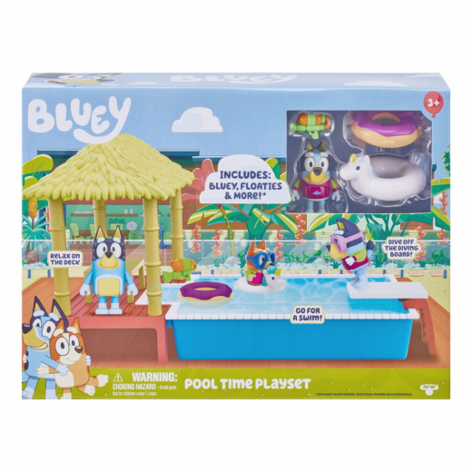 Bluey's Pooltime Playset i gruppen LEGETØJ / Figurer og legesæt / Bluey hos Spelexperten (90204)