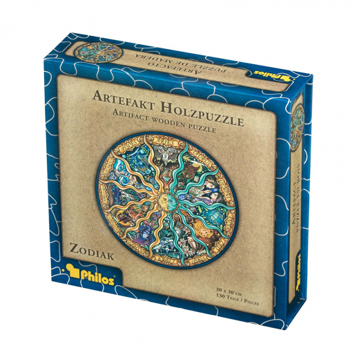Artefakt Wooden Puzzle - Zodiac 130 brikker i gruppen PUSLESPIL / Puslespil i træ hos Spelexperten (9026)