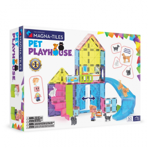Magna-Tiles Animal Playland 50 brikker i gruppen LEGETØJ / Byggeklodser / Magna-Tiles hos Spelexperten (90354)