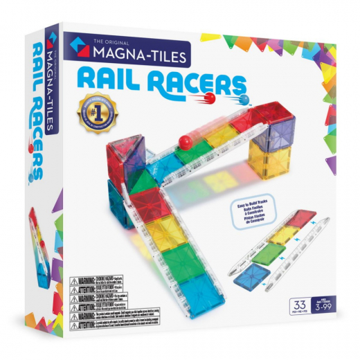Magna-Tiles kuglebane 33 stk i gruppen LEGETØJ / Byggeklodser / Magna-Tiles hos Spelexperten (90362)