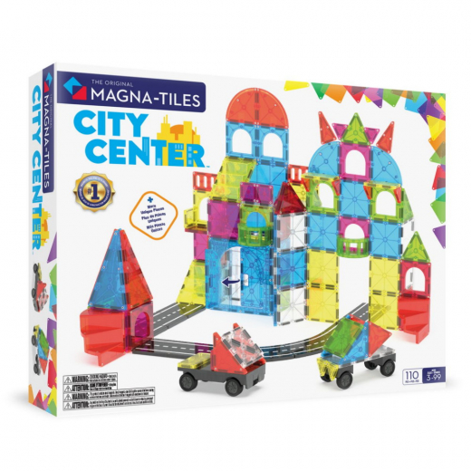 Magna-Tiles City Center 110 Pcs i gruppen LEGETØJ / Byggeklodser / Magna-Tiles hos Spelexperten (90364)