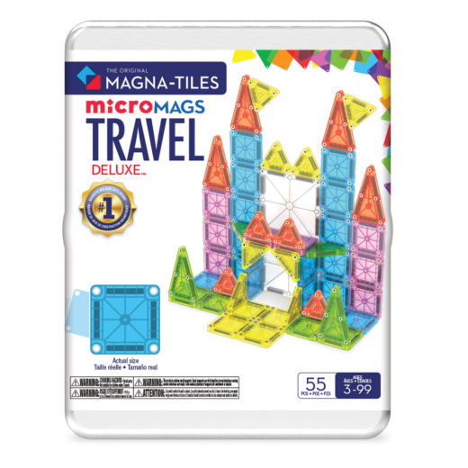 Magna-Tiles Travel Deluxe 55 Pcs i gruppen LEGETØJ / Byggeklodser / Magna-Tiles hos Spelexperten (90365)