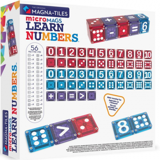 Magna-Tiles - Learn numbers - 56pcs i gruppen LEGETØJ / Byggeklodser / Magna-Tiles hos Spelexperten (90464)