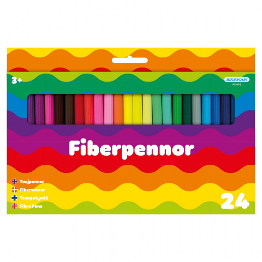 Kärnan Fibertusser 24-Pack i gruppen LEGETØJ / Skab & mal hos Spelexperten (910398)