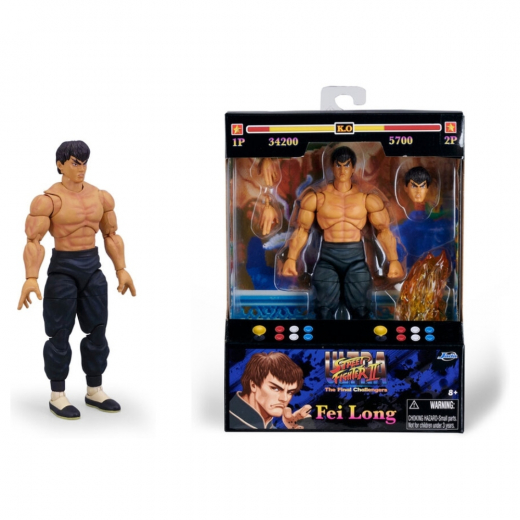 Street Fighter II Figur Fei Long i gruppen LEGETØJ / Figurer og legesæt hos Spelexperten (9334217314R00)