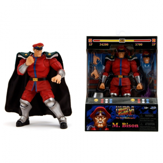 Street Fighter II Actionfigur M Bison 15 cm i gruppen LEGETØJ / Figurer og legesæt hos Spelexperten (9334219314R00)