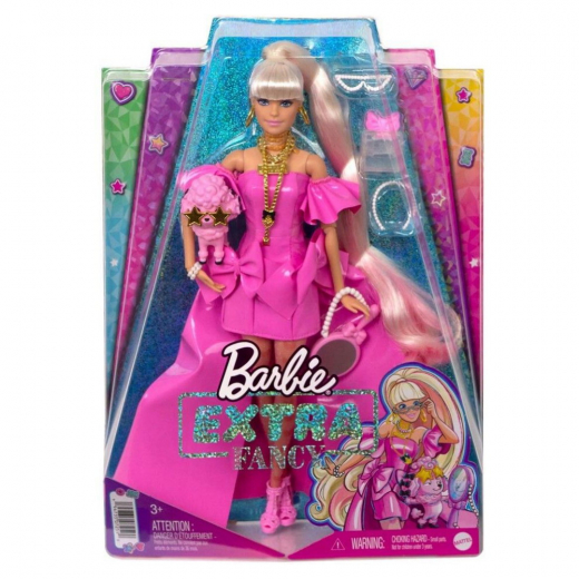 Barbie Extra Fancy Doll Pink Plastic i gruppen  hos Spelexperten (960-2351)