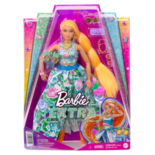 Barbie Extra Fancy Doll Floral i gruppen LEGETØJ / Barbie hos Spelexperten (960-2352)