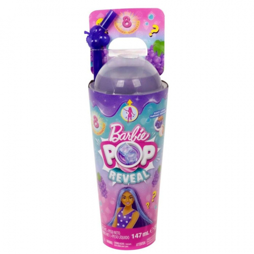 Barbie Pop Reveal - Grape Fizz i gruppen LEGETØJ / Barbie hos Spelexperten (960-2369)