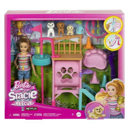 Barbie Stacie Puppy Playground Playset i gruppen LEGETØJ / Barbie hos Spelexperten (960-2433)