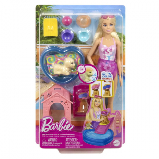 Barbie - Puppy Pool Party i gruppen LEGETØJ / Barbie hos Spelexperten (960-2553)