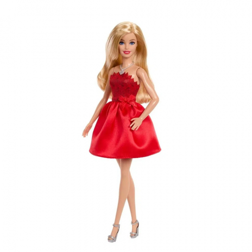 Barbie Fashionista 80-års jubilæum Rubinrød i gruppen LEGETØJ / Barbie / Barbie Fashionista hos Spelexperten (960-2557)