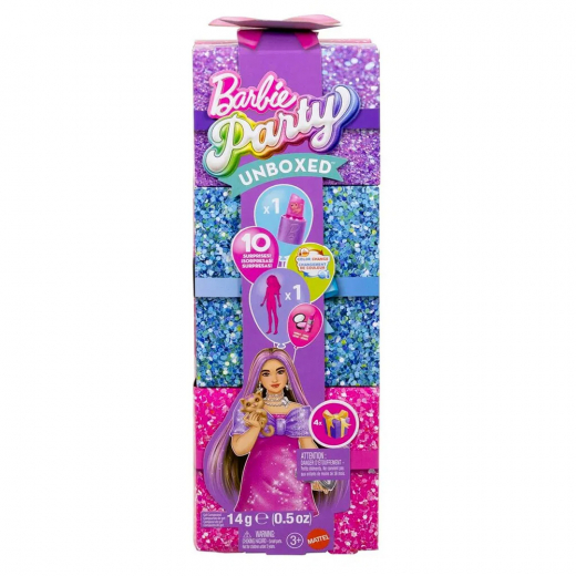 Barbie Glam Party Unboxed Pink Curvy Doll i gruppen LEGETØJ / Barbie / Barbie Reveal hos Spelexperten (960-2581)