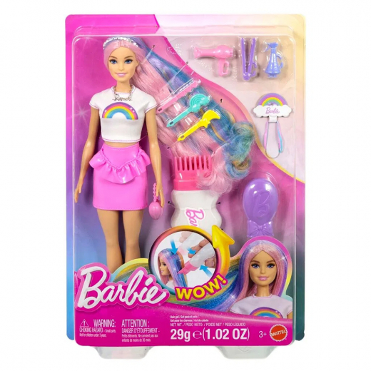 Barbie Rainbow Sparkle Hair Play Doll i gruppen LEGETØJ / Barbie hos Spelexperten (960-2618)