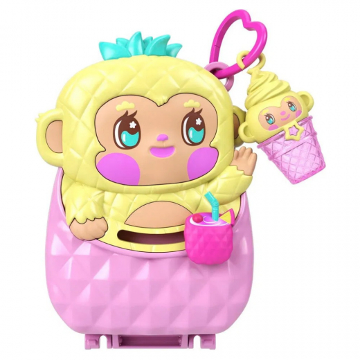 Polly Pocket Pineapple Monkey Compact i gruppen LEGETØJ / Figurer og legesæt hos Spelexperten (961-2603)
