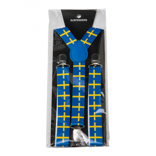 Hängslen - Heja Sverige i gruppen UDENDØRSSPIL / Fodbold / Supporter Products / Sweden hos Spelexperten (96415)