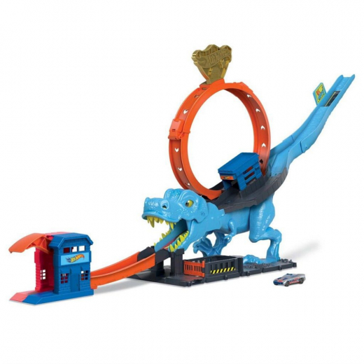 Hot Wheels City T-Rex Chomp Down i gruppen LEGETØJ / Legetøjskøretøjer / Hot Wheels hos Spelexperten (965-0216)