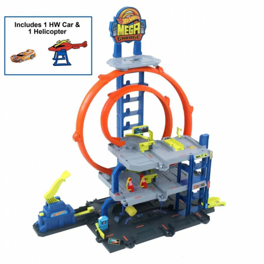 Hot Wheels City Mega Garage i gruppen LEGETØJ / Legetøjskøretøjer / Hot Wheels hos Spelexperten (965-2551)