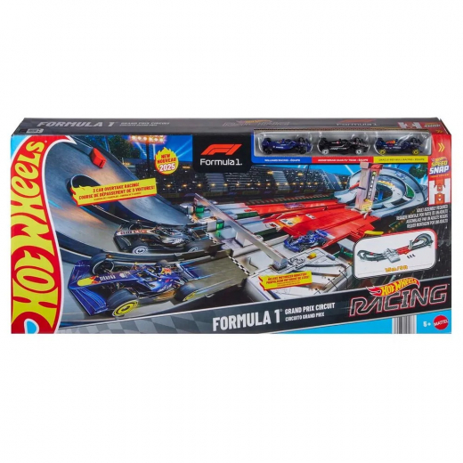 Hot Wheels F-1 Racing Grand Prix Trackset i gruppen LEGETØJ / Legetøjskøretøjer / Hot Wheels hos Spelexperten (965-2557)