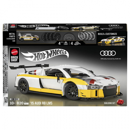 Brick Shop Elite Series '15 Audi R8 LMS i gruppen LEGETØJ / Legetøjskøretøjer / Hot Wheels Brickshop hos Spelexperten (965-2567)