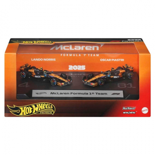 Hot Wheels F1 Racing Premium 2-Pack McLaren 1:64 i gruppen LEGETØJ / Legetøjskøretøjer / Hot Wheels hos Spelexperten (965-2615)
