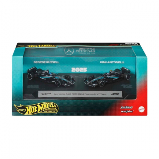 Hot Wheels F1 Racing Premium Bil Mercedes 2 pack 1:64 i gruppen LEGETØJ / Legetøjskøretøjer / Hot Wheels hos Spelexperten (965-2617)
