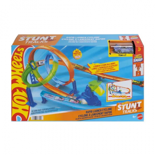 Hot Wheels Stunt Tracks Double Loop Smash i gruppen LEGETØJ / Legetøjskøretøjer / Hot Wheels hos Spelexperten (965-2635)