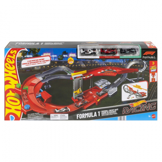 Hot Wheels Bane F1 Racing Track i gruppen LEGETØJ / Legetøjskøretøjer / Hot Wheels hos Spelexperten (965-2654)